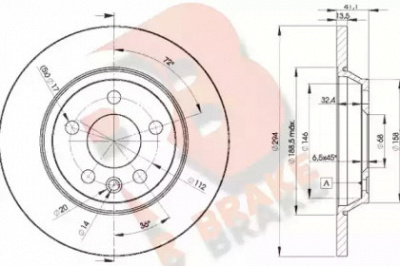 R BRAKE 78rbd25609 -  Тормозной диск